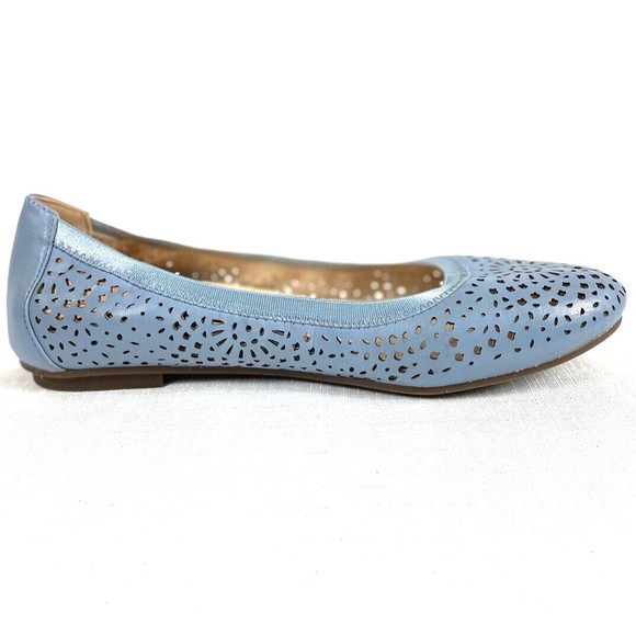 Vionic Womens Callisto Blue Laser Cut Ballet Flats Arch Support Comfort Size 6M - Picture 9 of 12